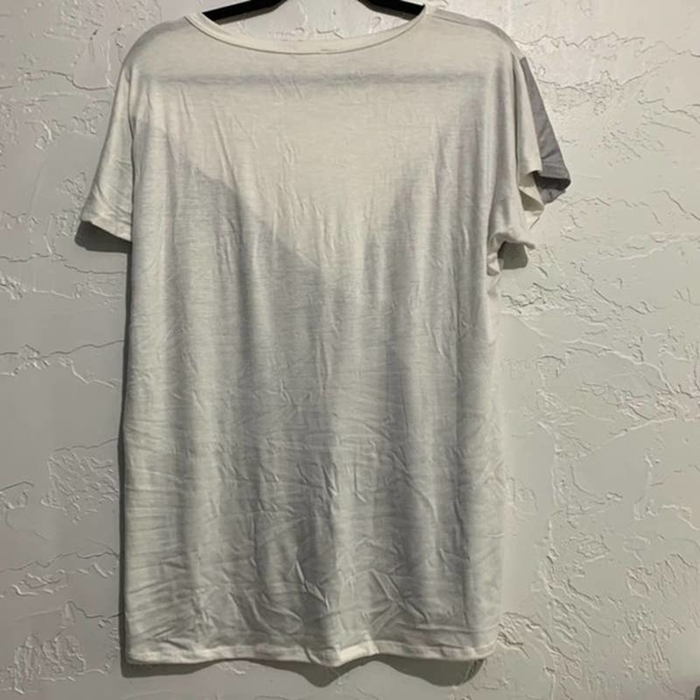 BiBi NEW Neutral Color Block Rayon/Spandex Top XL - Picture 3 of 3